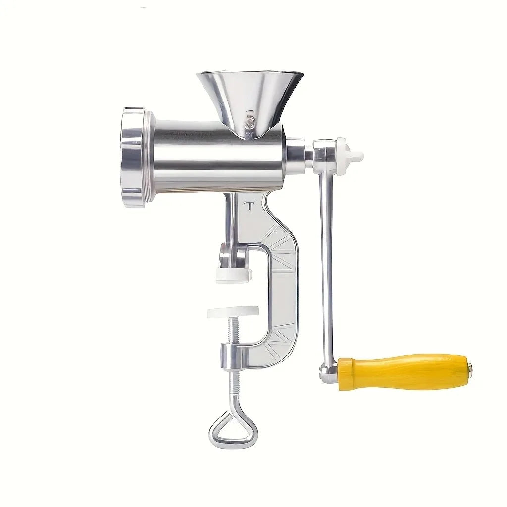 ZNLYRION Manual Meat Grinder Stainless Steel Hand Crank Mincer Sausage Stuffer Machine Table Clamp Design Household Kitchen Tool for Mincing Meat Vegetables Making Sausage